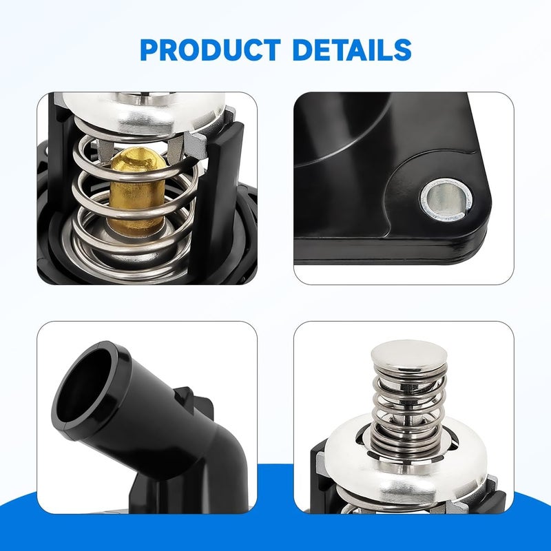 lasancamila 902-2090 Thermostat Housing Assembly Replacement With 2014-2020 Chevy Silverado Suburban Tahoe, GMC Sierra Yukon, 2015-2020 Cadillac Escalade 4.3 5.3 5.3L 6.2L, OEM Replace# 815-207, 15-11125 - Image 4